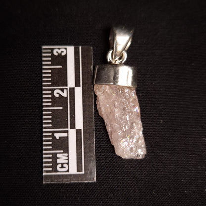 Raw Morganite Pendant