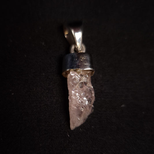 Raw Morganite Pendant