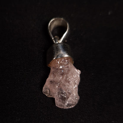 Raw Morganite Pendant