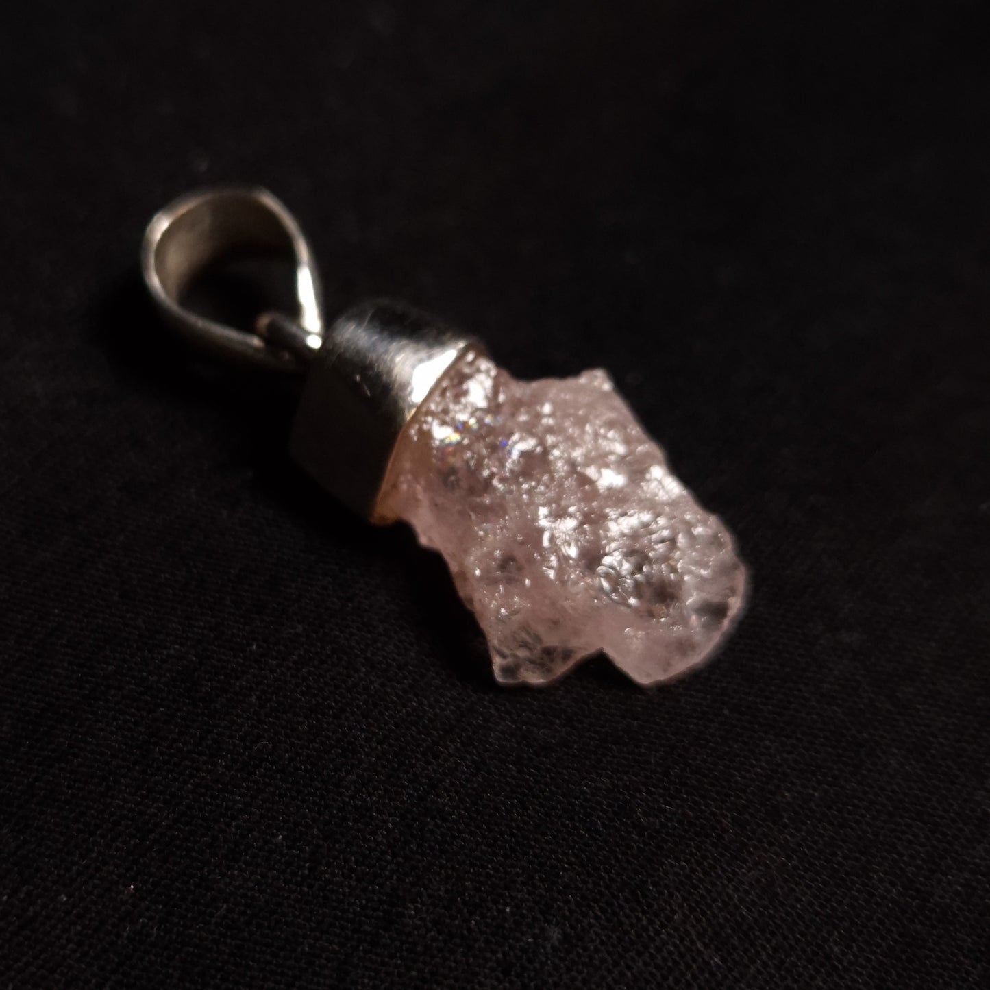 Raw Morganite Pendant