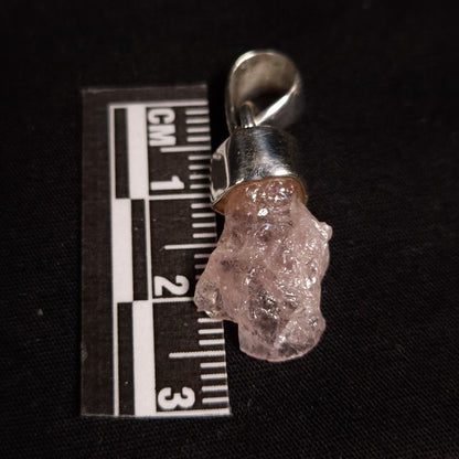 Raw Morganite Pendant
