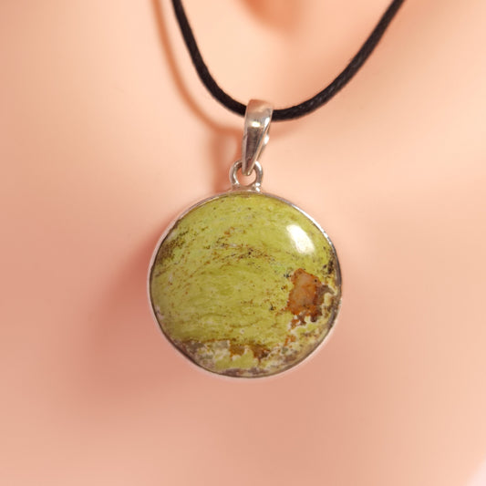 Gaspeite Pendant