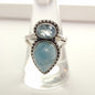 Larimar & Blue Topaz Ring