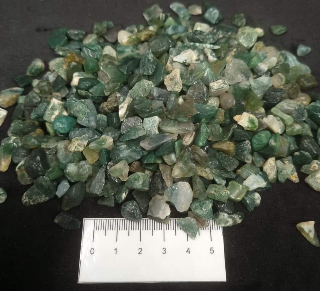 Moss Agate Rough Chips