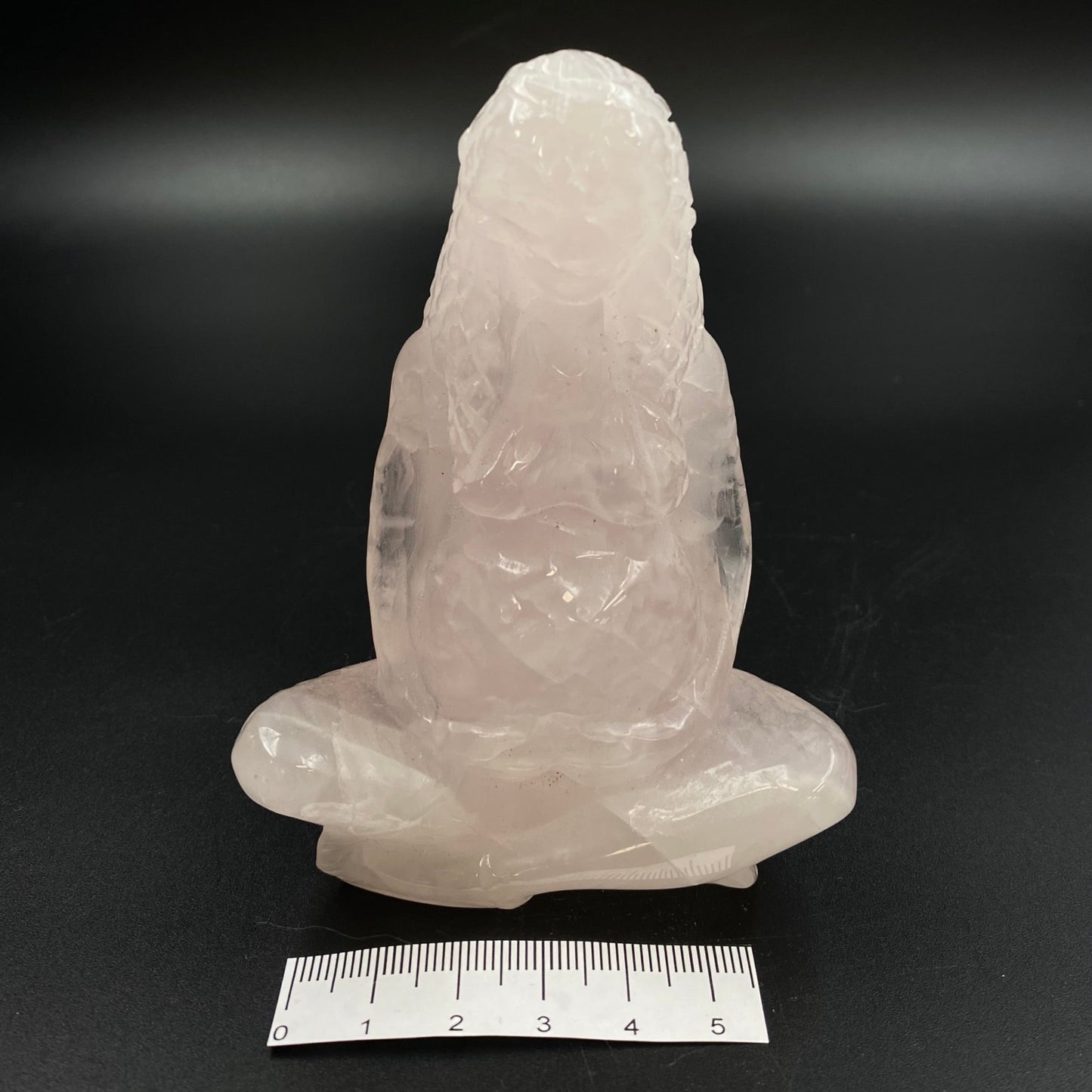 Mother Earth Rose Quartz Carving