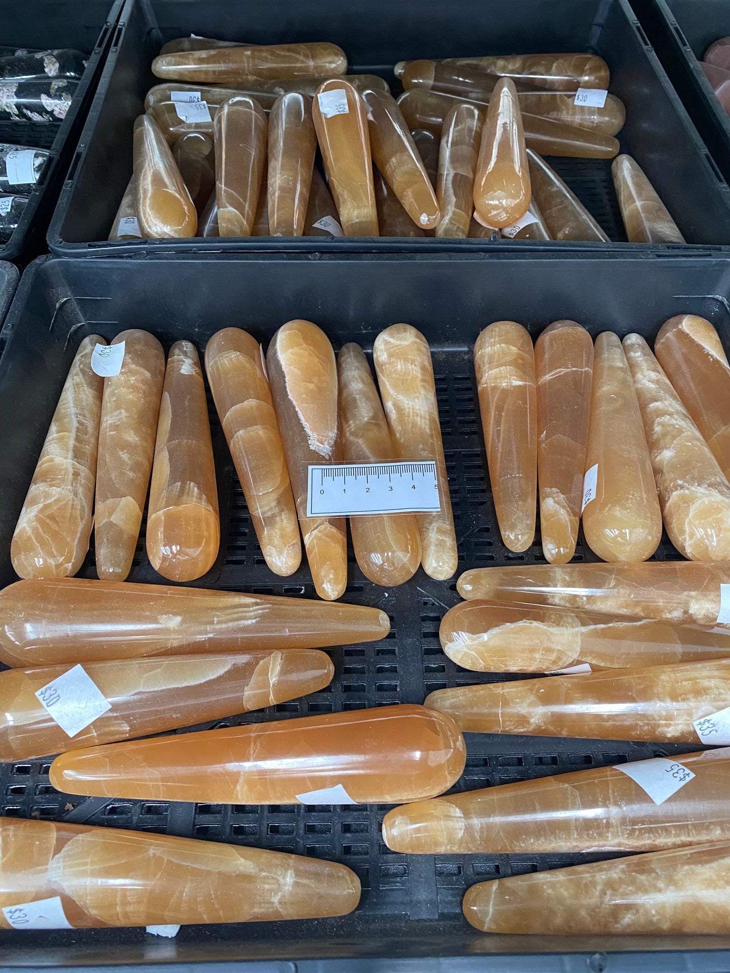 Honey Calcite Massage Wands