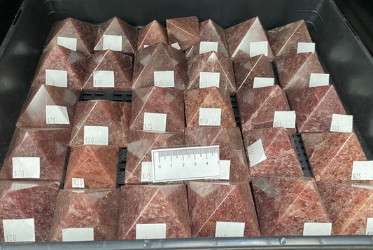 Strawberry Quartz Pyramid