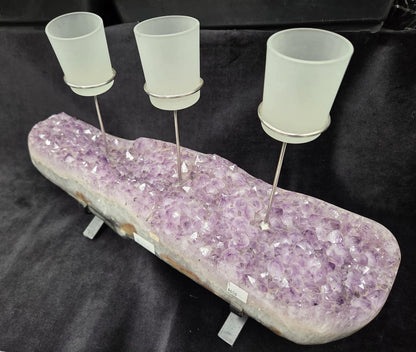 AMETHYST CANDLE HOLDER
