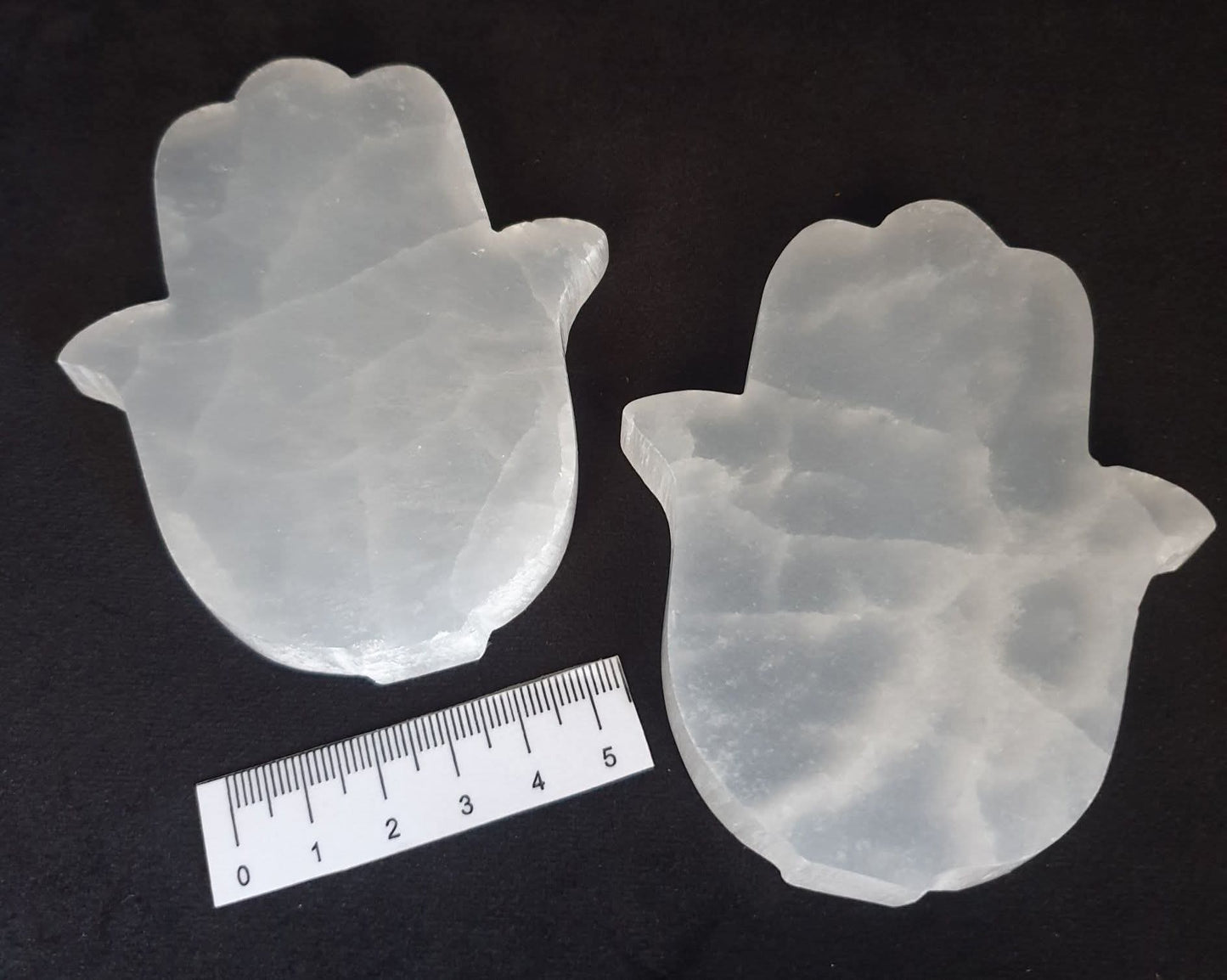SELENITE HAMSA PLATE