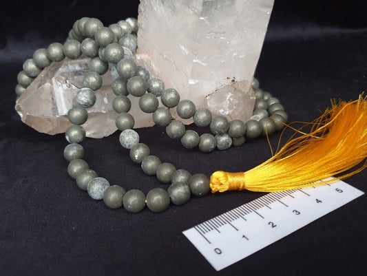 PYRITE MALA BEADS