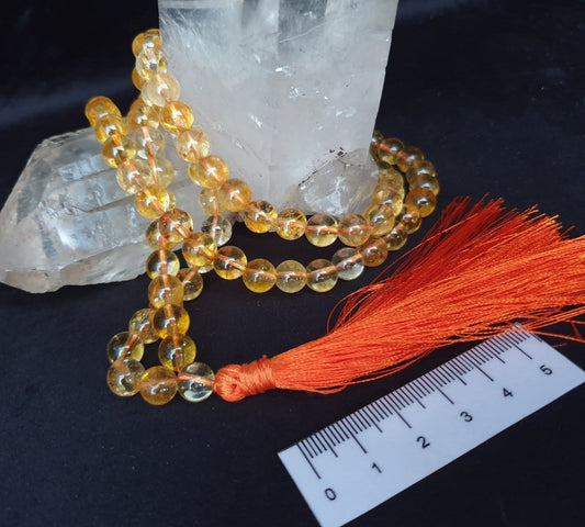 CITRINE MALA BEADS