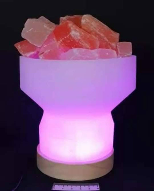 SELENITE FIRE BOWL ORNAMENT
