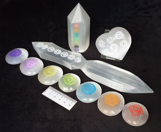 SELENITE CHAKRA PACK