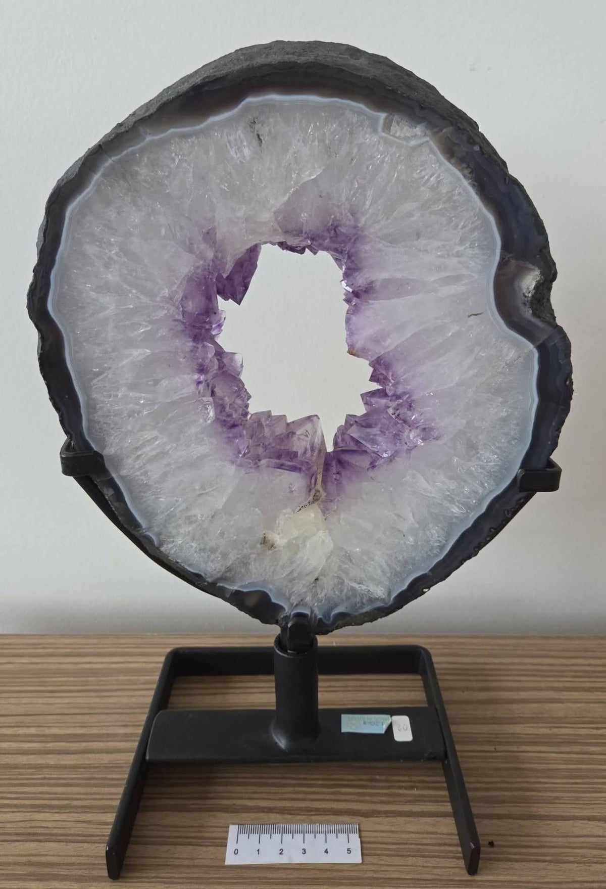 AMETHYST PORTAL ON METAL STAND
