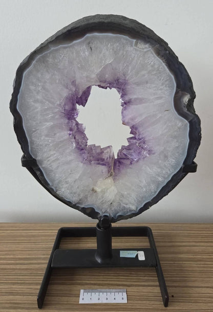 AMETHYST PORTAL ON METAL STAND