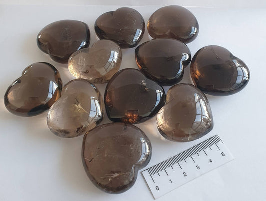 SMOKY QUARTZ HEARTS