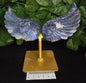 SODALITE ANGEL WINGS ON METAL STAND