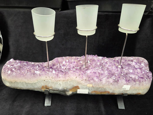 AMETHYST CANDLE HOLDER