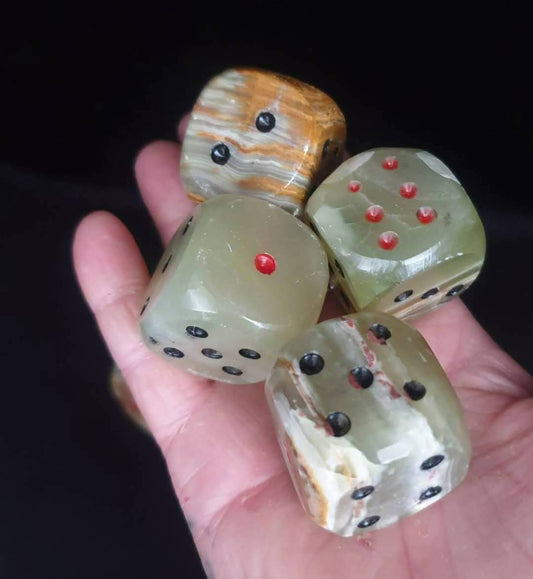 GREEN ONYX DICE