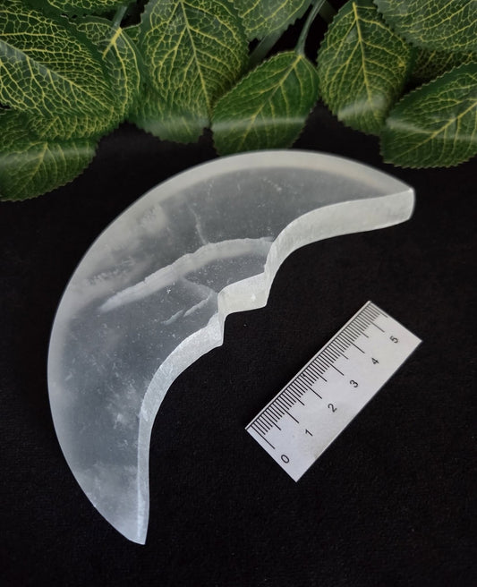 SELENITE FLAT MOON