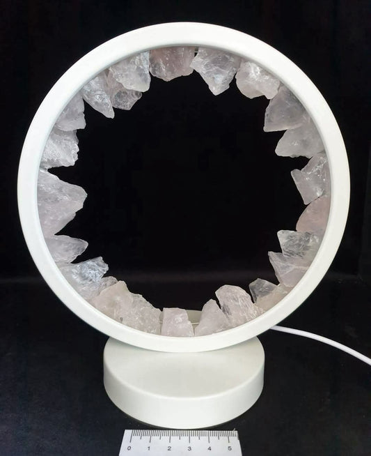ROSE QUARTZ HALO LAMP