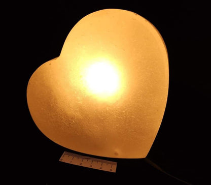 SELENITE HEART LAMP ORNAMENT