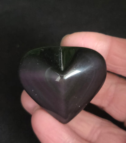 RAINBOW OBSIDIAN HEARTS