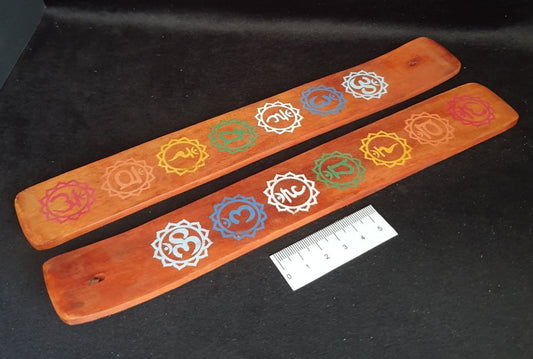WOODEN CHAKRA INCENSE HOLDERS