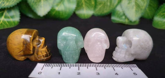 ASSORTED MINI CRYSTAL SKULLS