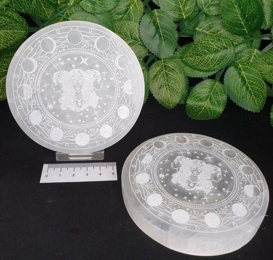SELENITE HEKATE GODDESS CHARGING PLATE