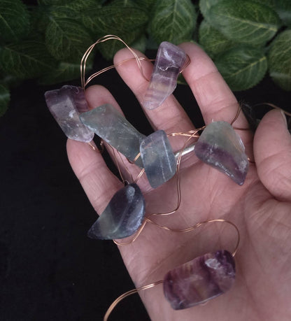 RAINBOW FLUORITE FAIRY LIGHTS