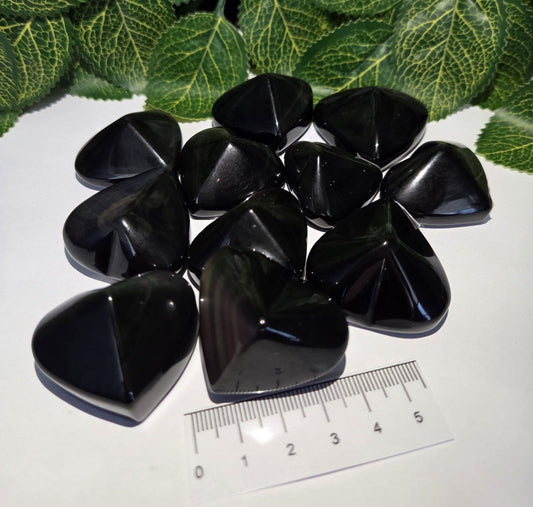 RAINBOW OBSIDIAN HEARTS