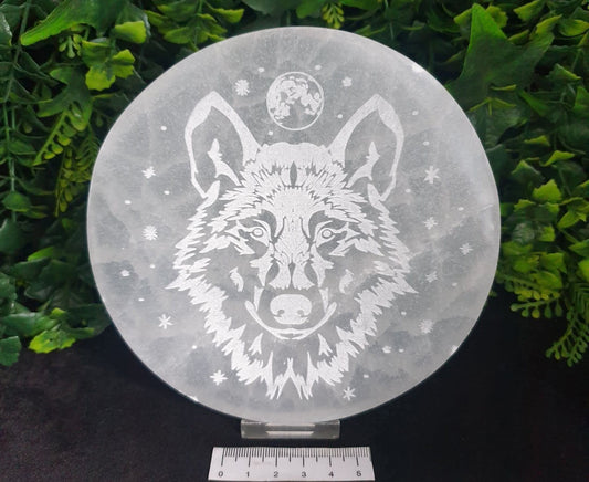 SELENITE WOLF CHARGING PLATE