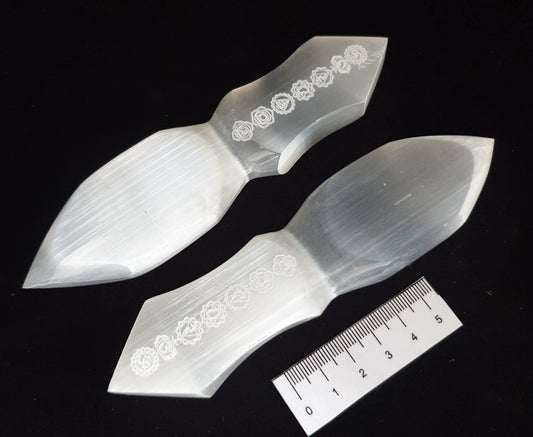 SELENITE SMALL CHAKRA ATHAME