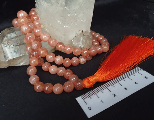 SUNSTONE MALA BEADS