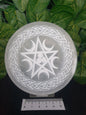 SELENITE PENTAGRAM & MOON INCENSE HOLDER