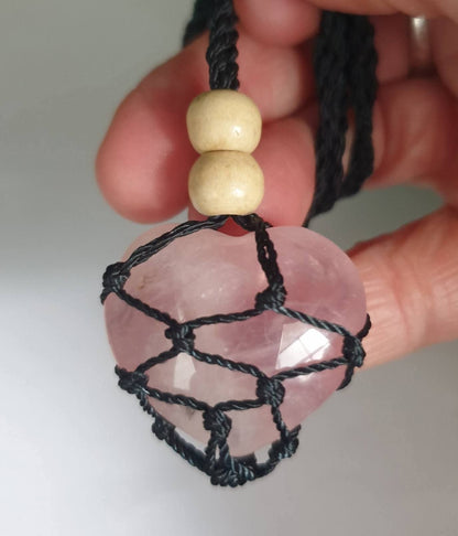 MACRAME NECKLACES- WOODEN BEADS