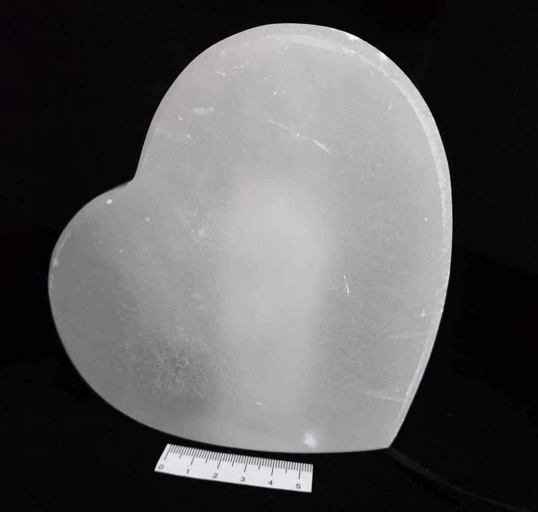 SELENITE HEART LAMP ORNAMENT