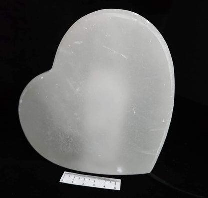 SELENITE HEART LAMP ORNAMENT