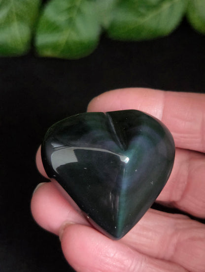 RAINBOW OBSIDIAN HEARTS