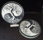 SELENITE YIN YANG TREE OF LIFE CHARGING PLATE