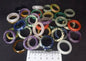 ASSORTED CRYSTAL RINGS