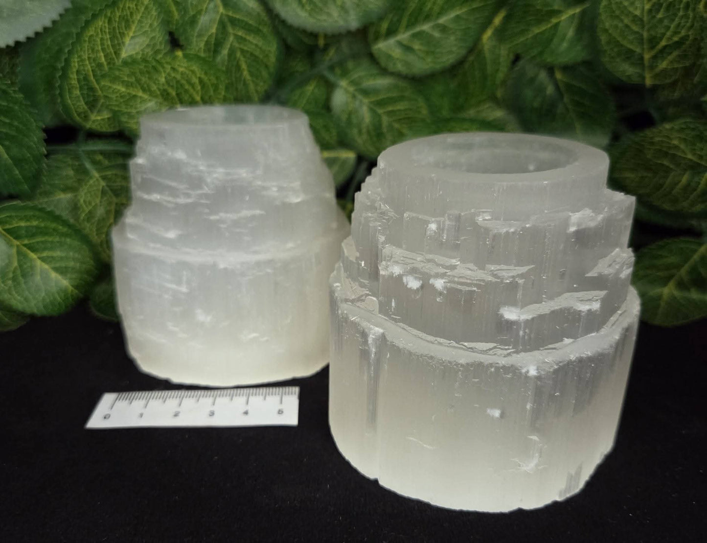 SELENITE SKYSCRAPER TEALIGHT HOLDER