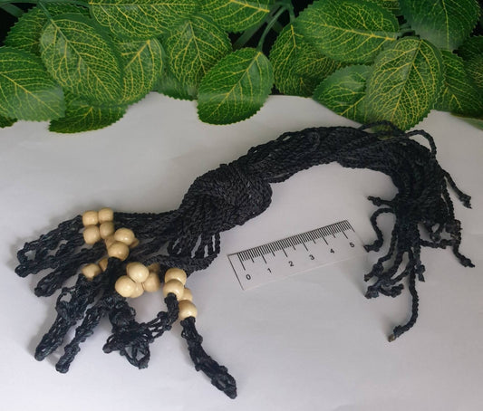 MACRAME NECKLACES- WOODEN BEADS
