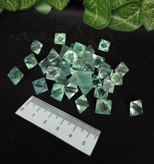 GREEN FLUORITE OCTAHEDRONS