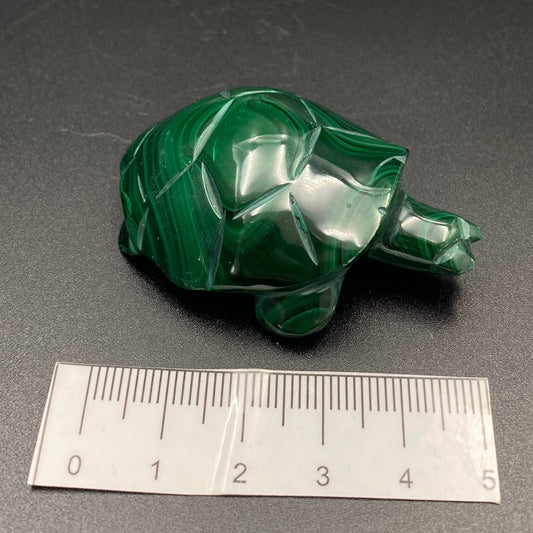 Malachite Turtle Carving