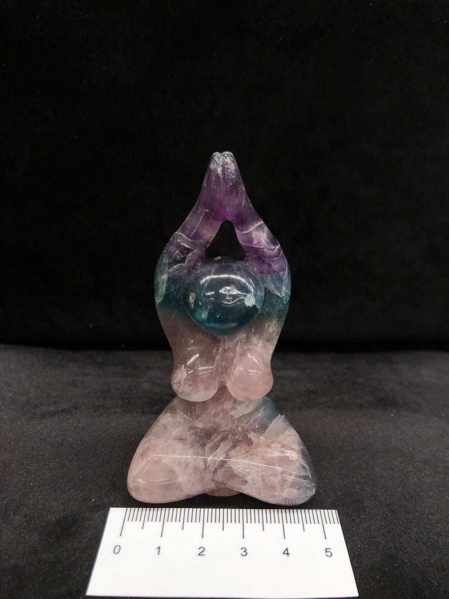 Fluorite Yoga Carving