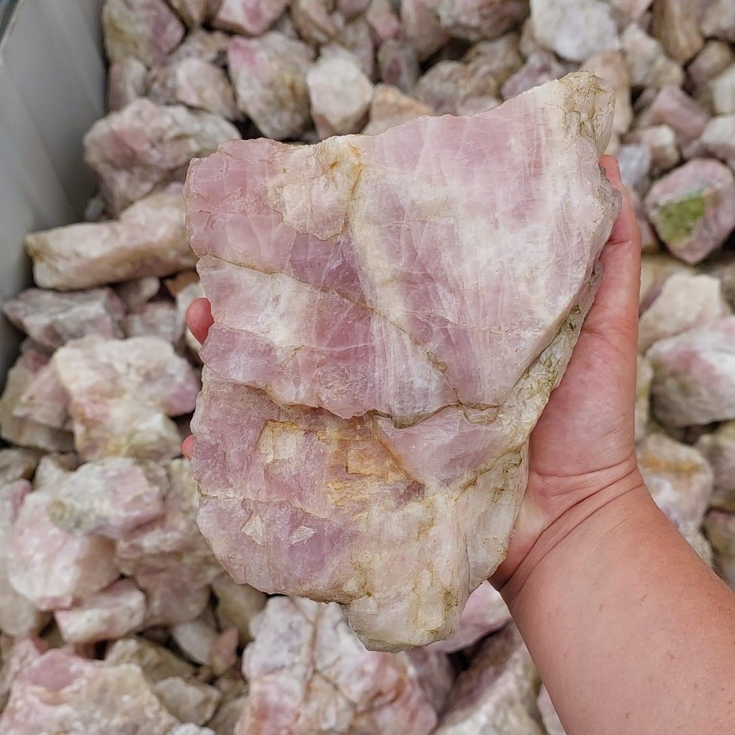 Rose Quartz Rough Rock - 3kg