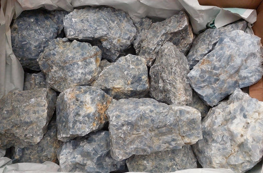 Blue Calcite Rough Rock - Bulk Buy