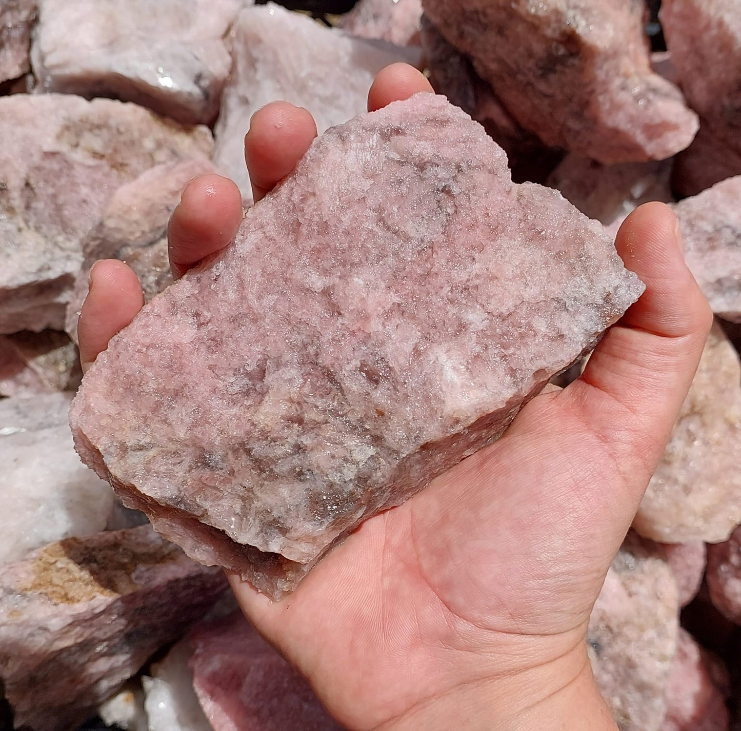 Kunzite Rough Rock - 3kg